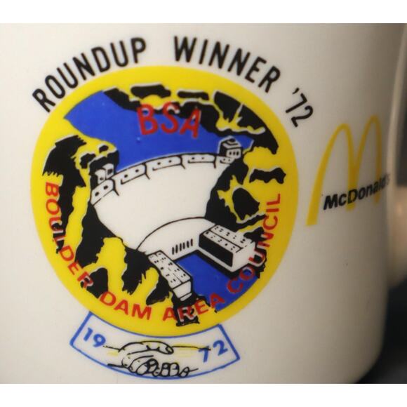 Vintage McDonald's Boy Scout Mug 1972 Boulder Dam Council - Picture 2 of 4